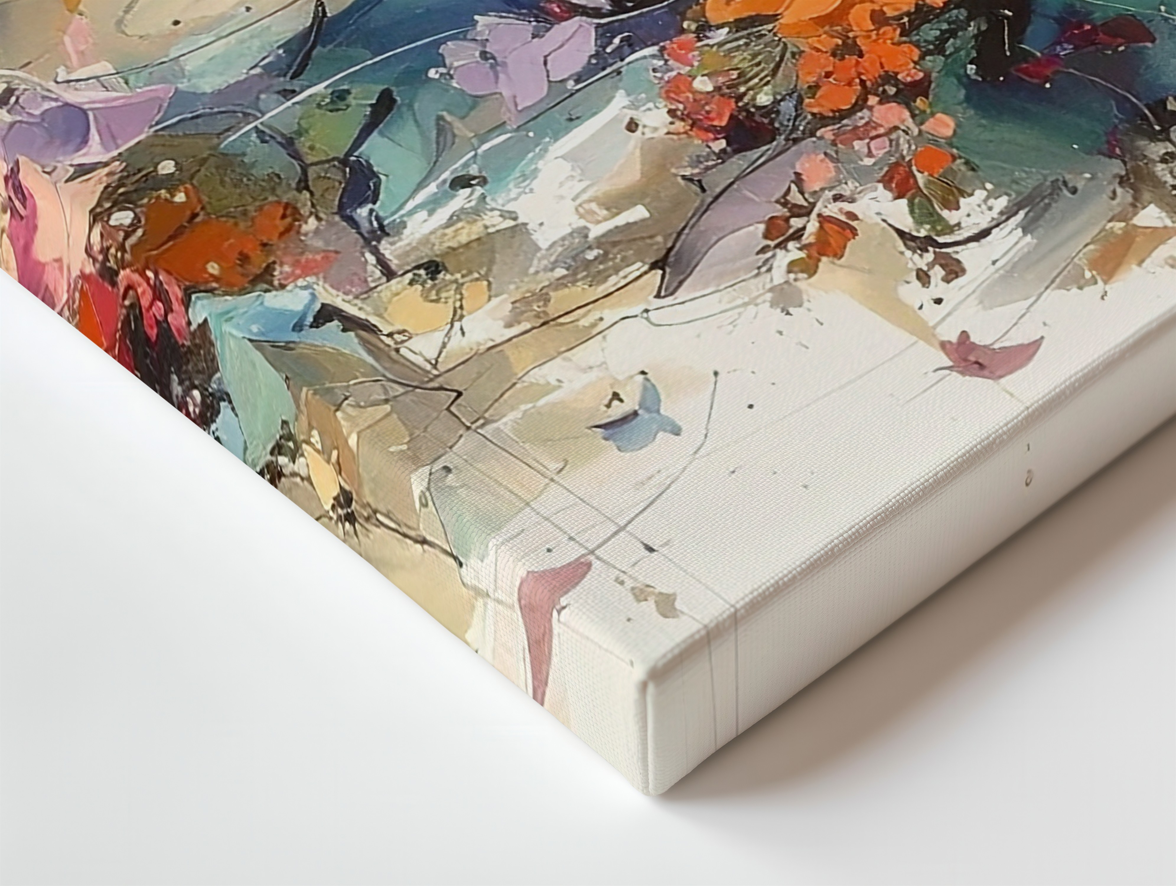 Dreamscape Garden Abstract Canvaswhimsical Floral Watercolor Art Wall Art - Bild 6 von 8