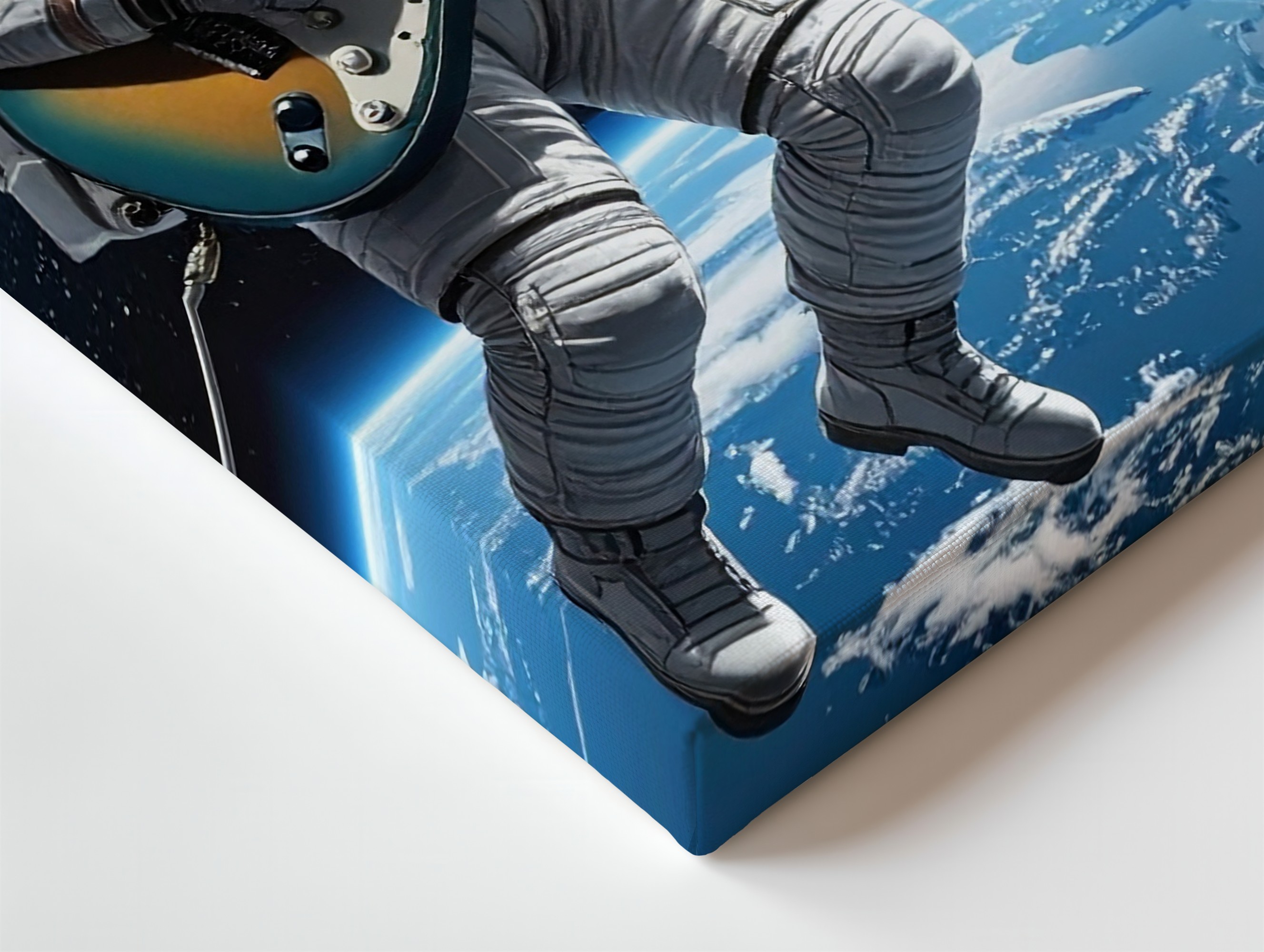 Astronaut Guitarist Canvasplaying Music In The Cosmos Wall Art - Picture 6 of 8