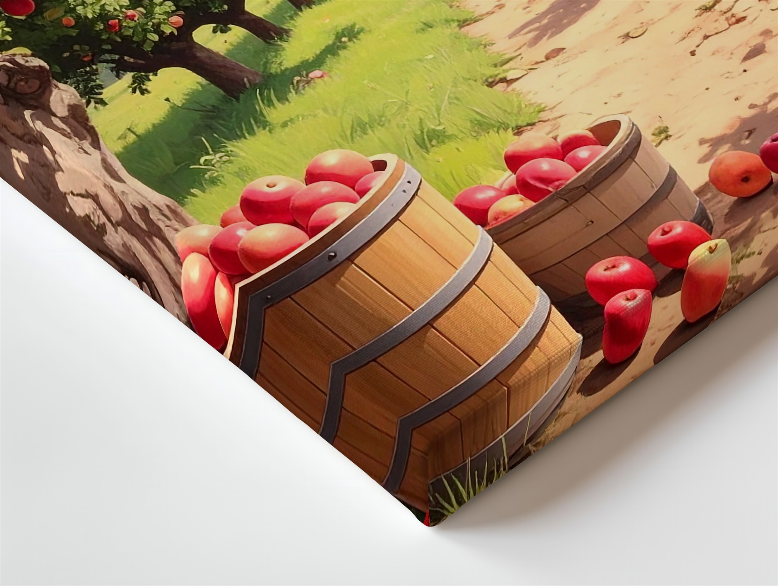 Apple Orchard Harvest Canvaspastoral Fall Farm Wall Art - Foto 6 di 8